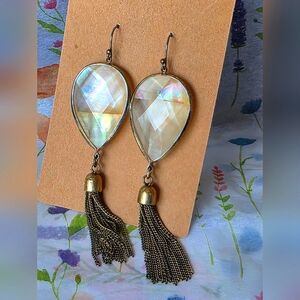 Gold Bohemian Dangle Earrings with Tassels